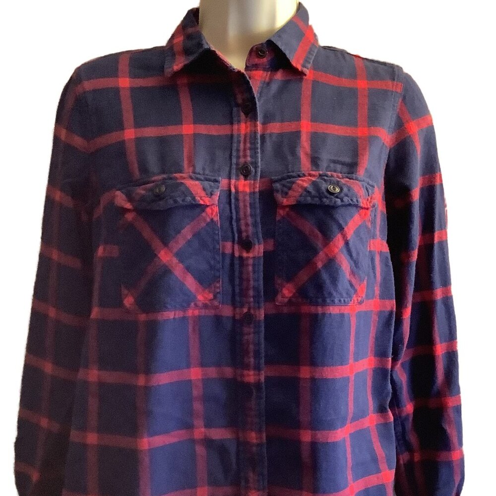 EUC J. Crew Woman's Button Down Flannel Size: 00